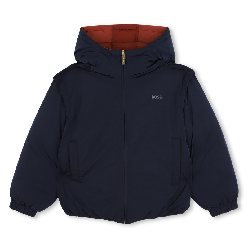 Giubbotto imbottito reversibile BOSS 
                        BAMBINA