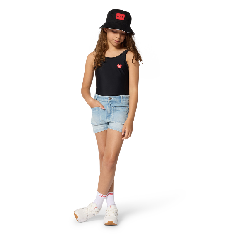 PANTALONCINI IN DENIM HUGO 
                        BAMBINA