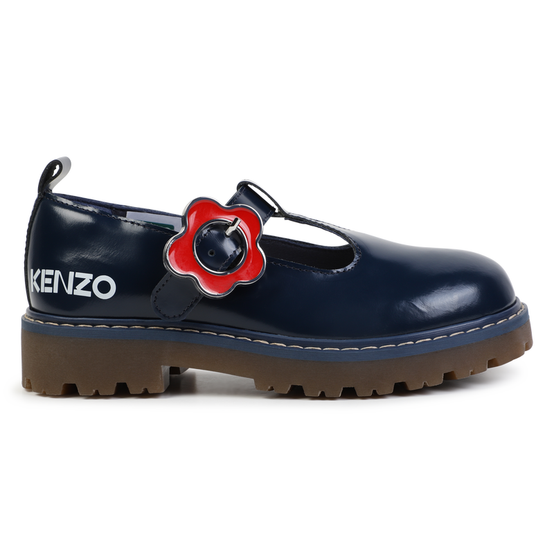 Ballerine in pelle con fibbia KENZO KIDS 
                        BAMBINA