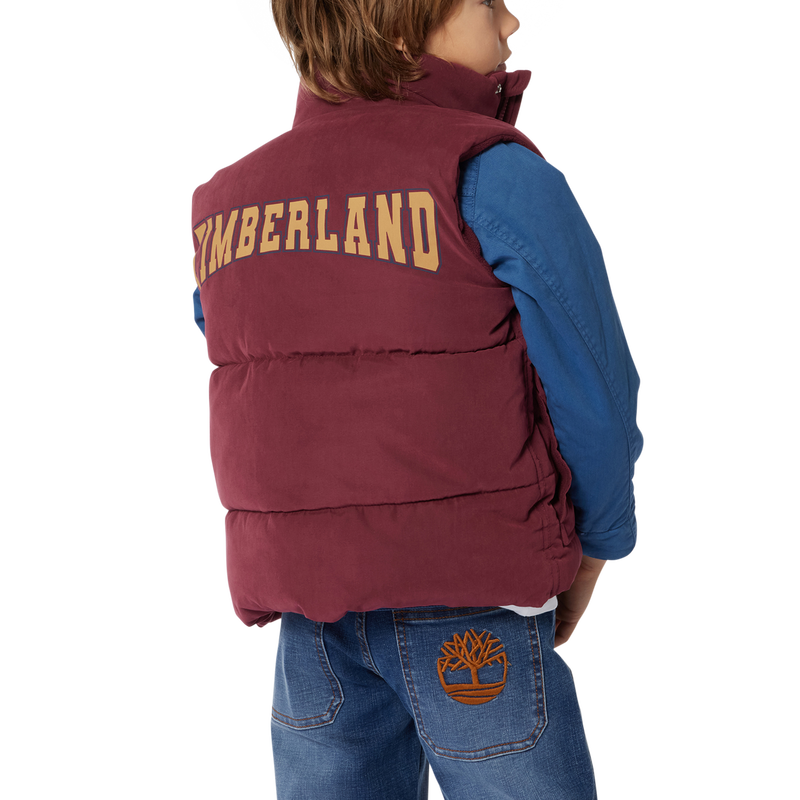Piumino con zip e loghi TIMBERLAND 
                        RAGAZZO