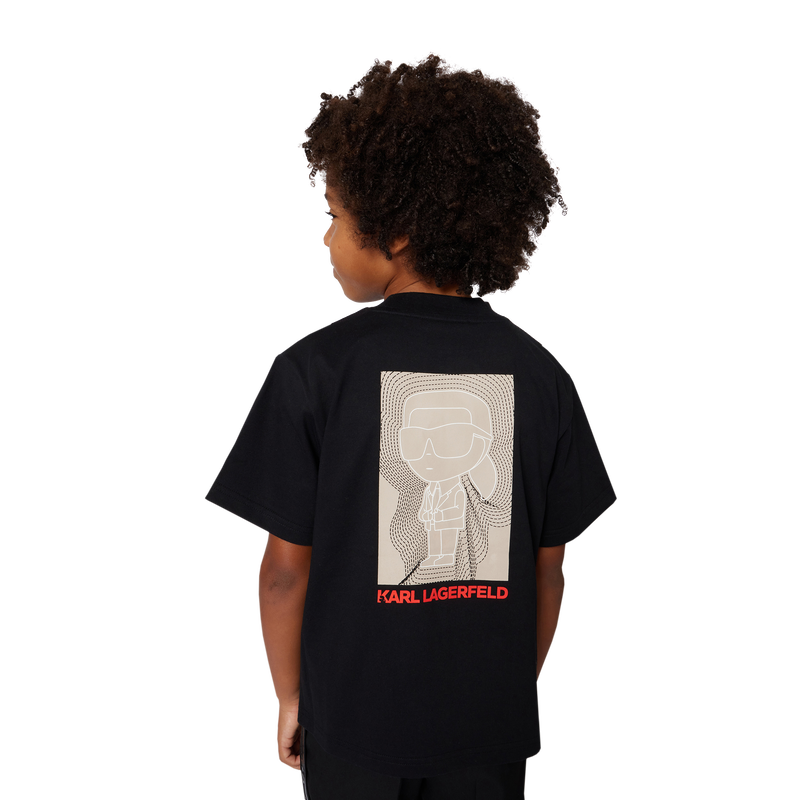 T-shirt in jersey di cotone pesante KARL LAGERFELD KIDS 
                        RAGAZZO