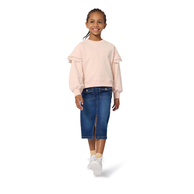 Gonna midi in denim CHLOE 
                        BAMBINA