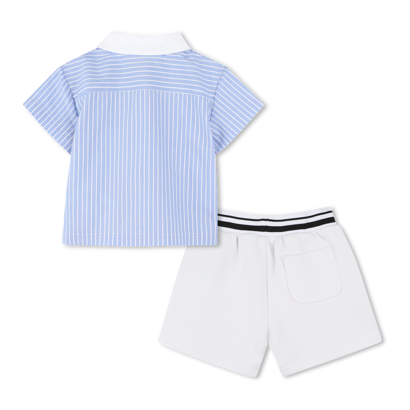 SET CAMICIA + PANTALONCINI KARL LAGERFELD KIDS 
                        RAGAZZO