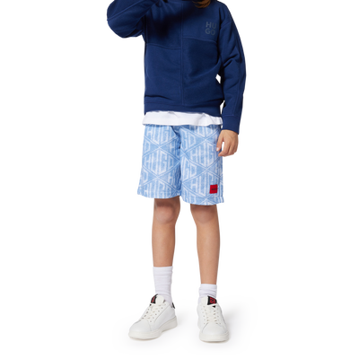 Bermuda jogging effetto denim HUGO BAMBINO