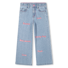 Pantaloni in denim ricamato BILLIEBLUSH 
                    BAMBINA