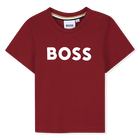 T-shirt a maniche corte, ROSSO SCURO, hi-res