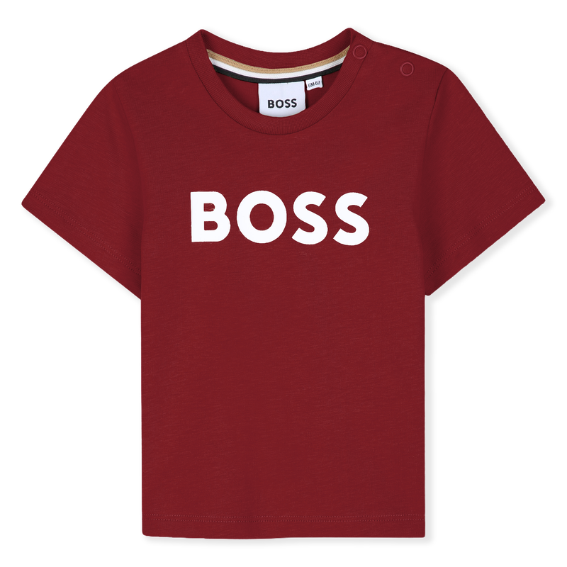 T-SHIRT A MANICHE CORTE BOSS 
                        RAGAZZO