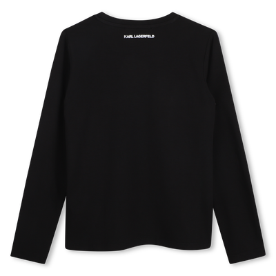 T-shirt a maniche lunghe KARL LAGERFELD KIDS BAMBINA