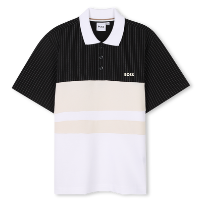 Polo con inserti a contrasto BOSS RAGAZZO