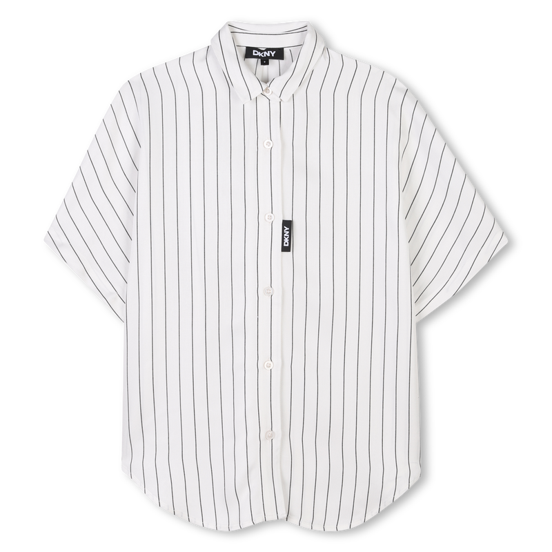 Camicia a righe lunga e fluida DKNY 
                        BAMBINA