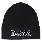 Cappello lavorato a maglia con logo BOSS 
                    RAGAZZO