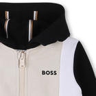 Cardigan felpato con cappuccio BOSS 
                    RAGAZZO