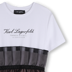 Abito formale manica corta KARL LAGERFELD KIDS 
                    BAMBINA