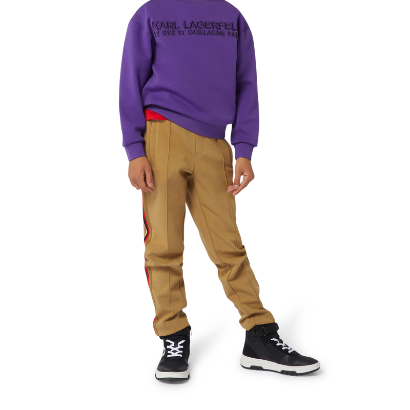 Pantaloni da jogging con fasce KARL LAGERFELD KIDS 
                        RAGAZZO
