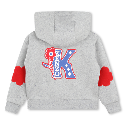 Felpa da jogging con zip KENZO KIDS BAMBINA