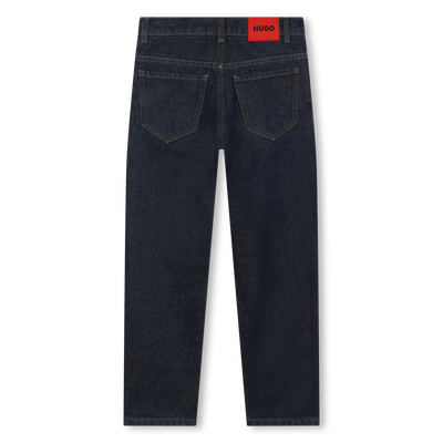 Straight-Cut Cotton Jeans HUGO RAGAZZO