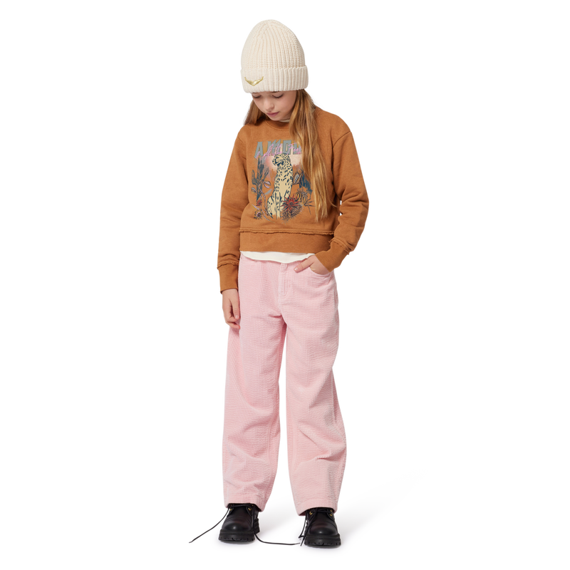 Pantalone in velluto ricamato ZADIG & VOLTAIRE 
                        BAMBINA