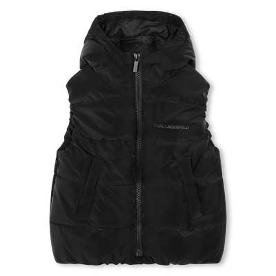 Piumino smanicato cappuccio KARL LAGERFELD KIDS RAGAZZO