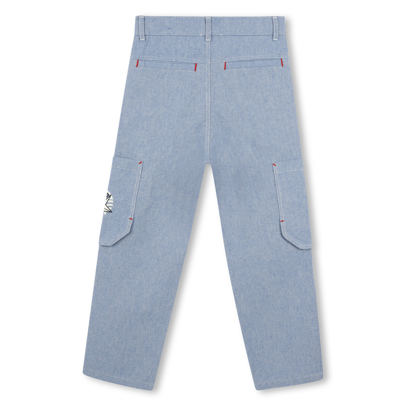 Pantaloni in cotone con tasche KENZO KIDS 
                        RAGAZZO