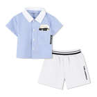 SET CAMICIA + PANTALONCINI KARL LAGERFELD KIDS 
                    RAGAZZO
