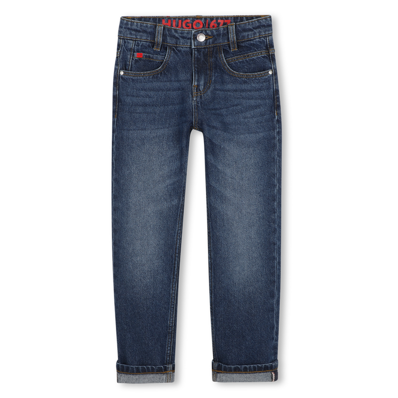 Pantaloni in denim HUGO 
                        RAGAZZO