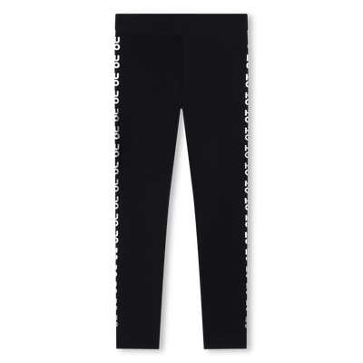 Leggings glitter con logo HUGO BAMBINA