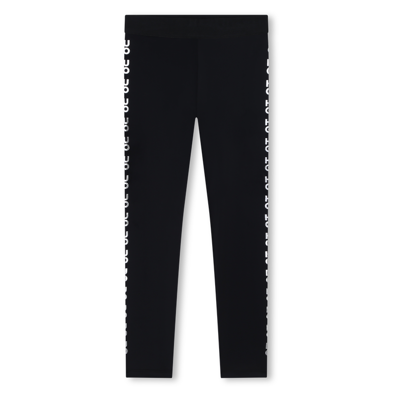 Leggings glitter con logo HUGO 
                        BAMBINA