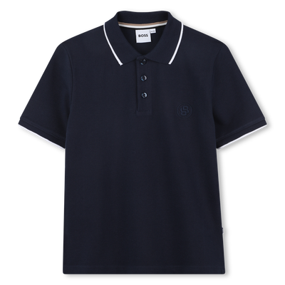 Polo in cotone taglio dritto BOSS RAGAZZO