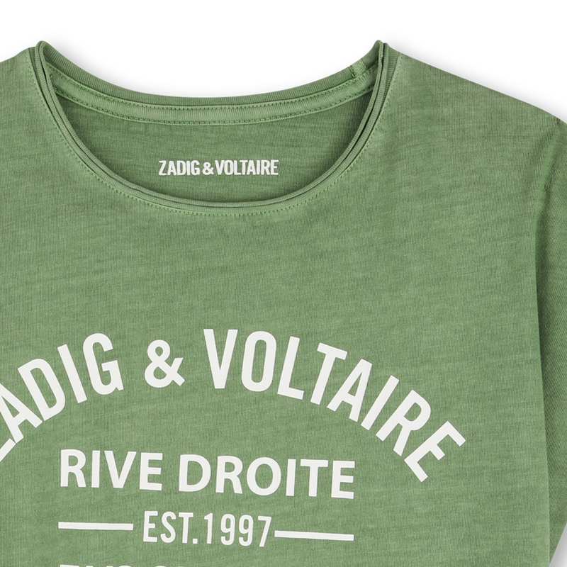 T-SHIRT A MANICHE CORTE ZADIG & VOLTAIRE 
                        BAMBINA