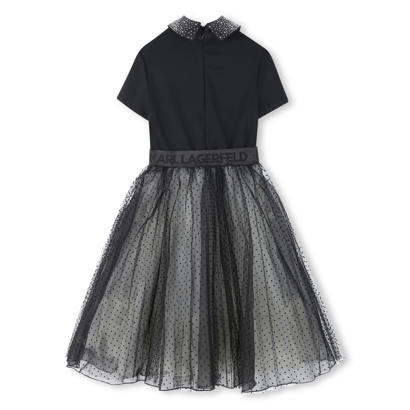 Abito cerimonia multimateriale KARL LAGERFELD KIDS 
                        BAMBINA