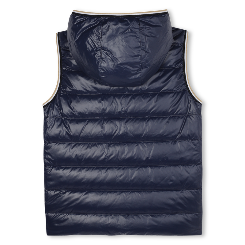 Piumino con cappuccio effetto flan BOSS 
                        RAGAZZO