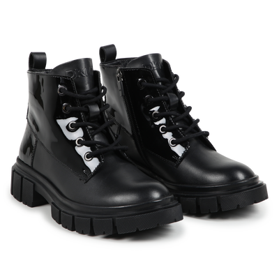 Zip-Up Leather Ankle Boots DKNY BAMBINA