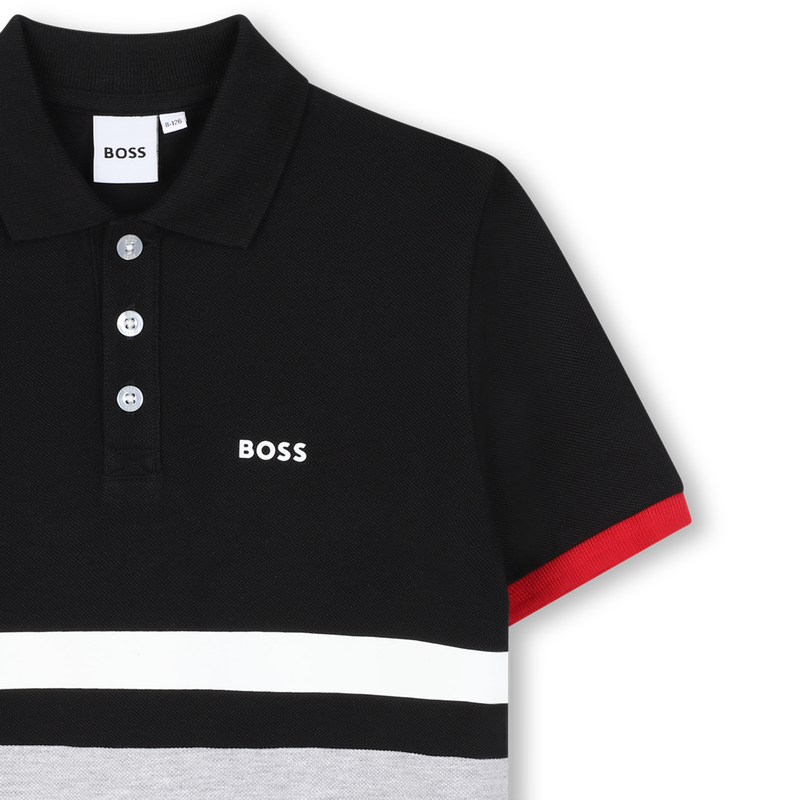 Polo in cotone BOSS 
                        RAGAZZO