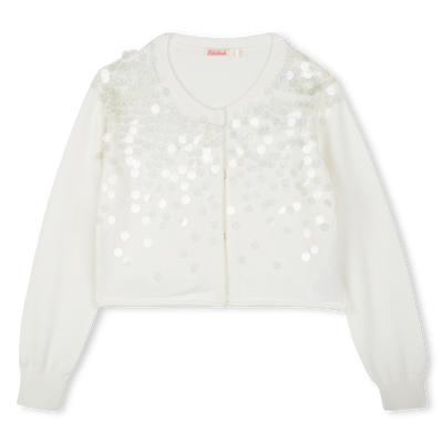 Cardigan in cotone paillettes BILLIEBLUSH BAMBINA