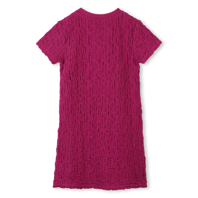 Vestito goffrato maniche corte DKNY BAMBINA