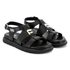 Sandali in pelle con fibbia KARL LAGERFELD KIDS 
                    BAMBINA