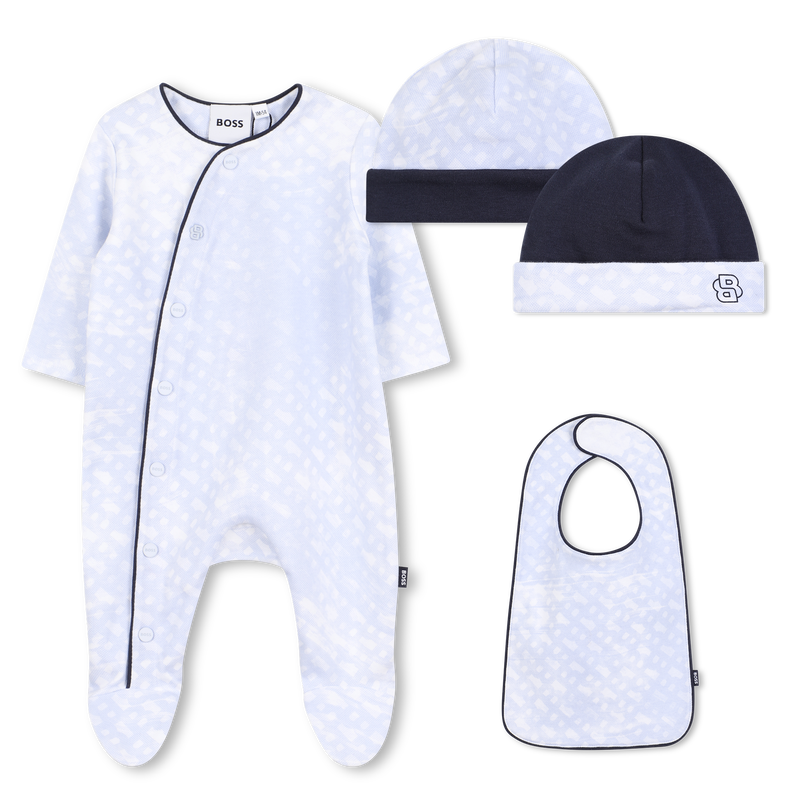 Set pigiama, bavaglino e cappello BOSS 
                        RAGAZZO