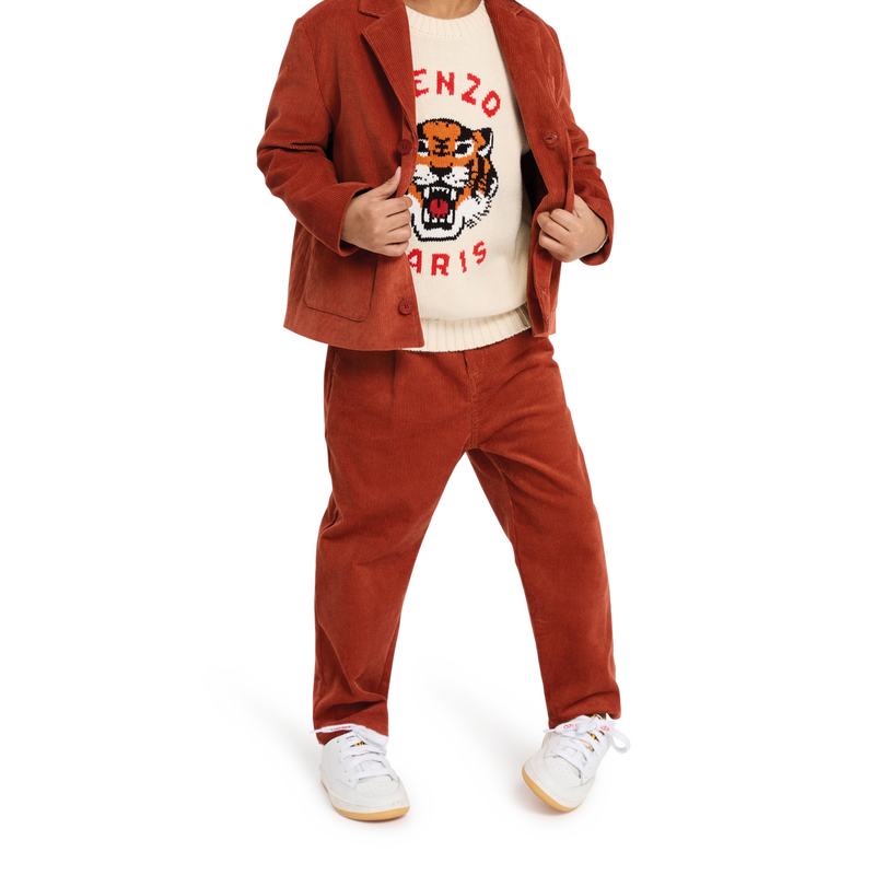 Giacca da completo in velluto KENZO KIDS 
                        RAGAZZO