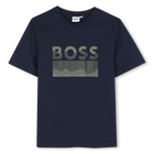 T-shirt a maniche corte, MARINE, hi-res