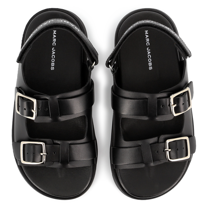 Sandali di cuoio con fibbia MARC JACOBS 
                        RAGAZZO