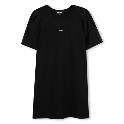 Vestito cerimonia bimateriale DKNY BAMBINA