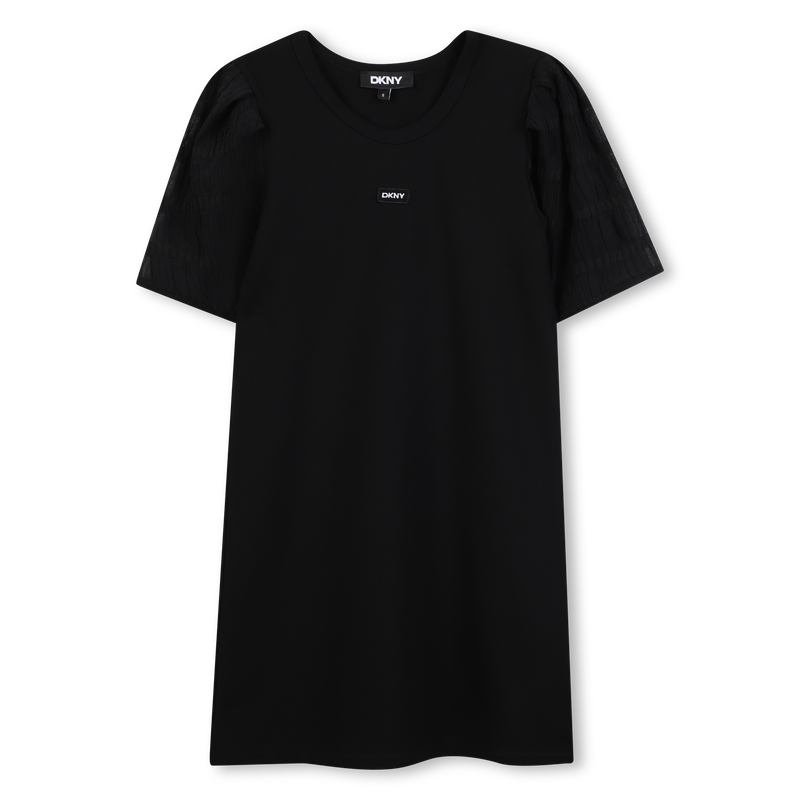 Vestito cerimonia bimateriale DKNY 
                        BAMBINA