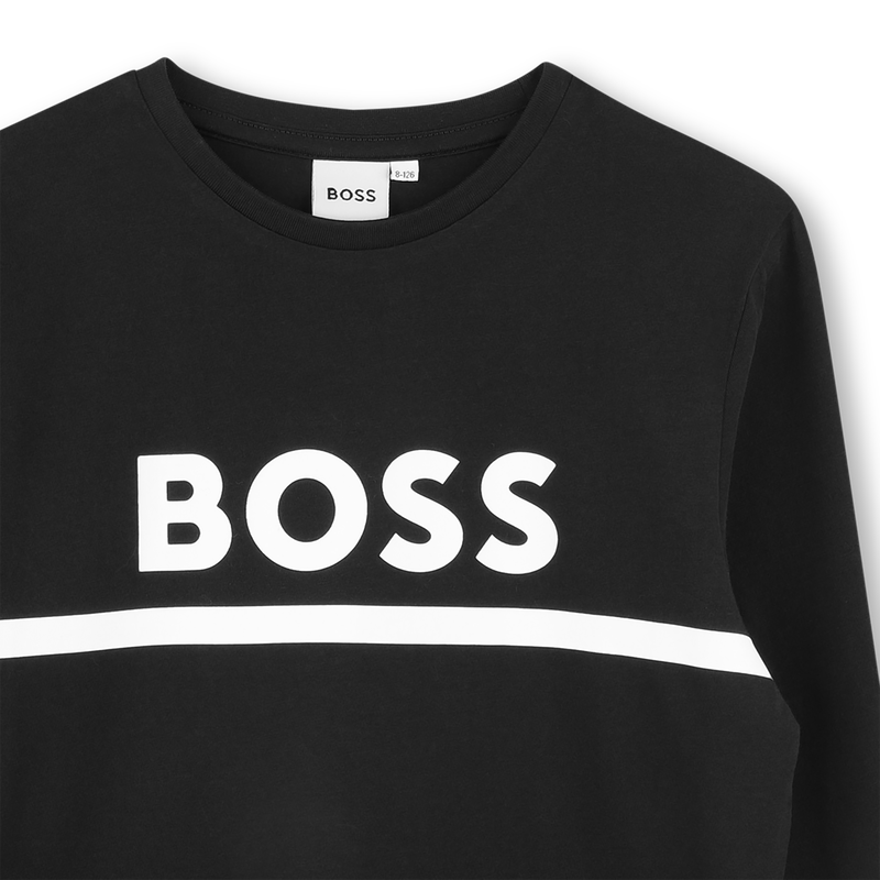 T-SHIRT A MANICHE LUNGHE BOSS 
                        RAGAZZO