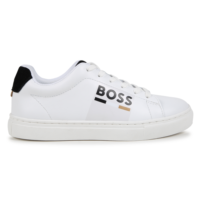 Lace-Up Leather Sneakers BOSS 
                        RAGAZZO