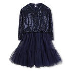 Abito bi-materiale BILLIEBLUSH 
                    BAMBINA