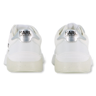 Sneakers con lacci e badge KARL LAGERFELD KIDS 
                    BAMBINA