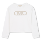 T-shirt in jersey a maniche lunghe MICHAEL KORS 
                    BAMBINA