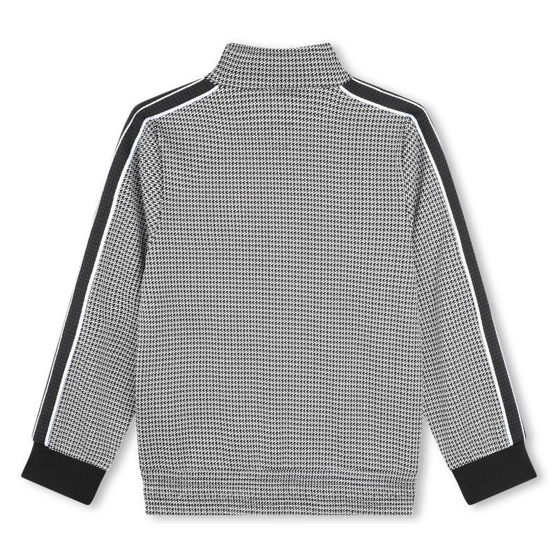 Cardigan con zip stampato BOSS 
                        RAGAZZO