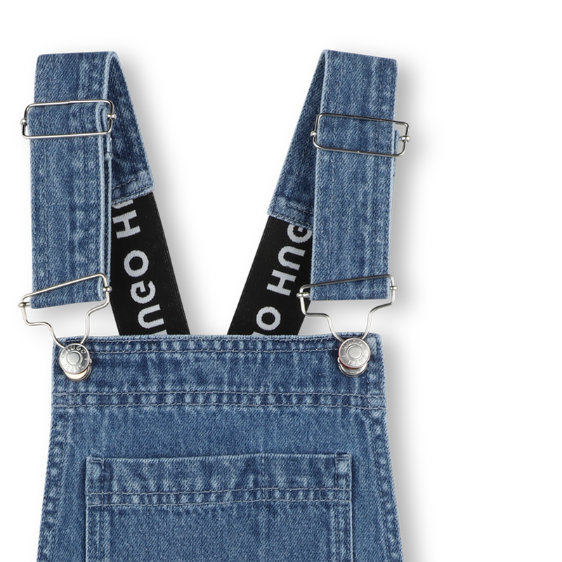 Salopette corta in jeans HUGO 
                        BAMBINA