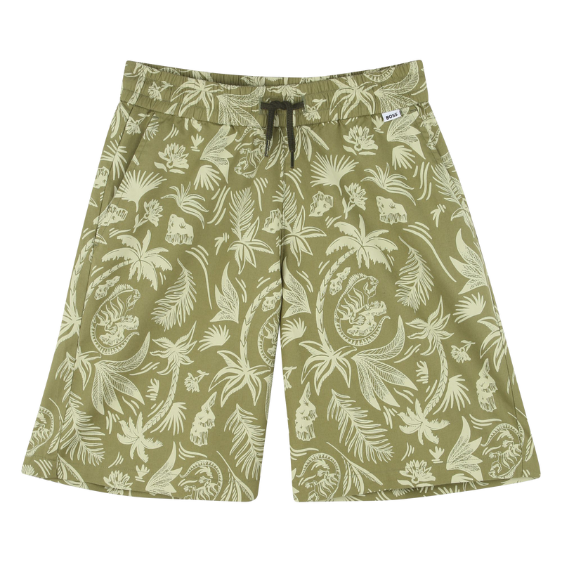 Bermuda in cotone stampato BOSS 
                        BAMBINO